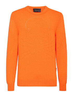 PHILIPP PLEIN PHILIPP PLEIN Longsleeve 2023 Pomarańczowy Regular Fit