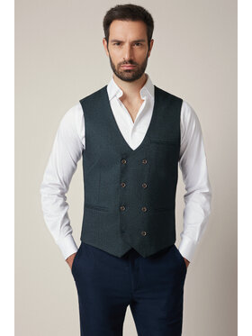 Lancerto Lancerto Kamizelka Asolo KA131225000002 Zielony Slim Fit