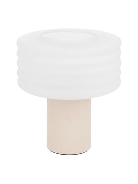 MIAhome MIAhome Lampa stołowa ceramiczna kremowa Asti 36 cm Écru