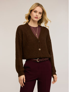 Motivi Motivi Sweter M515W103679N022 Brązowy Regular Fit