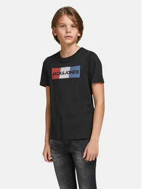 Jack&Jones Junior Jack&Jones Junior Тишърт 12152730 Черен Regular Fit