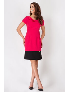 Awama Awama Sukienka A086 Czerwony Basic Fit