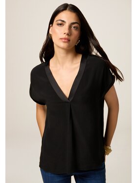 Oltre Oltre Blusa 2488J000731N033 Nero Regular Fit