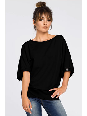 BeWear BeWear Bluza B048 Czarny Baggy Fit