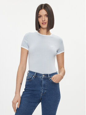 Tommy Jeans Tommy Jeans T-shirt Signature DW0DW17377 Svijetloplava Slim Fit