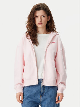 Tommy Jeans Tommy Jeans Bluza Script Logo DW0DW20303 Różowy Boxy Fit