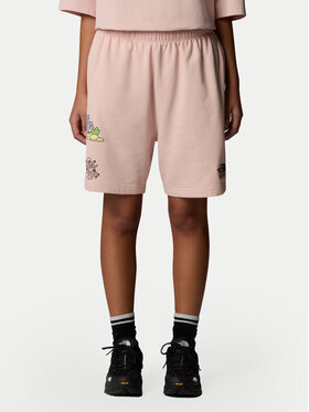 The North Face The North Face Sportshorts Unisex Mountain Cleanup NF0A8C2X Rosa Relaxed Fit