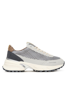 Calvin Klein Calvin Klein Sneakersy Hike Runner Lace Up Techmix YW0YW02030 Beżowy