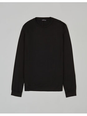 Borgio Borgio Longsleeve villarosa Czarny Regular Fit