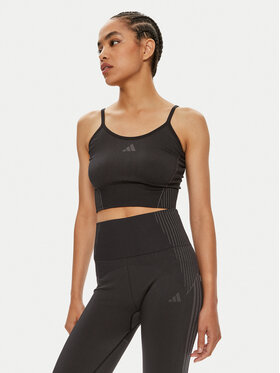 adidas adidas Marškinėliai Aeroknit IB0684 Juoda Slim Fit