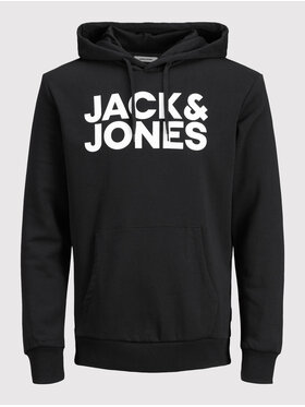 Jack & Jones Jack & Jones Pulóver Corp Logo 12152840 Fekete Regular Fit