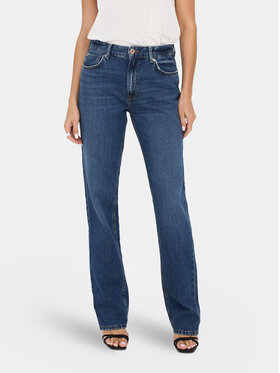 ONLY ONLY Blugi Jaci 15296923 Albastru Straight Fit