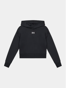 Under Armour Under Armour Світшот Ua Rival Fleece Crop Hoodie 1379517 Чорний Loose Fit