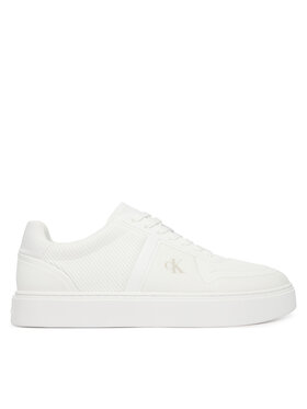 Calvin Klein Calvin Klein Sneakersy Classic Cups Laceup Knit HM0HM02130 Bílá