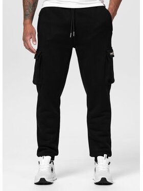 PITBULL PITBULL Spodnie dresowe TAYLOR CARGO Czarny Regular Fit