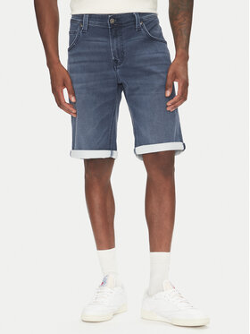 Mustang Mustang Szorty jeansowe Chicago Z 1016351 Niebieski Slim Fit