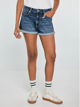 BIG STAR BIG STAR Szorty jeansowe AYAKO_403_110 Niebieski Basic Fit