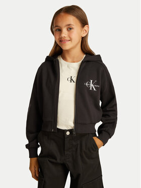 Calvin Klein Jeans Calvin Klein Jeans Суитшърт Monologo IG0IG02824 Черен Regular Fit