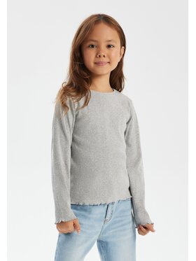 MINOTI MINOTI Longsleeve 12RIBTEE 4 Szary Regular Fit