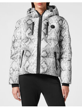 Plein Sport Plein Sport Vatovaná bunda 195 Šedá Regular Fit