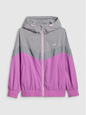 4F 4F Kurtka przejściowa JELLIFICATION Fioletowy jasny Loose Fit