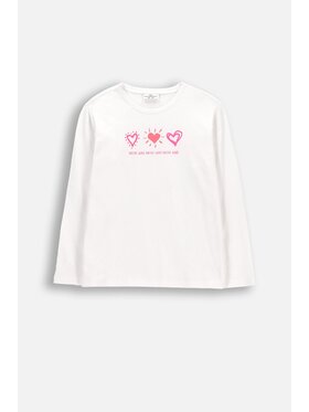 Coccodrillo Coccodrillo Longsleeve WC6143103VGA-001 Biały Regular Fit
