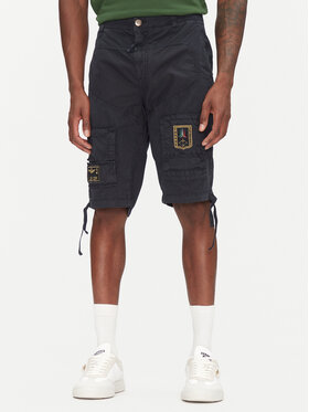 Aeronautica Militare Aeronautica Militare Pantaloncini di tessuto 251BE041CT1122 Blu scuro Regular Fit