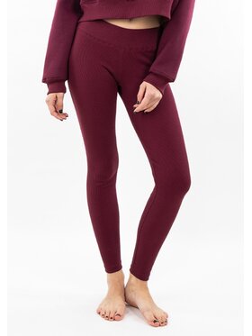 DKaren Sport DKaren Sport Legginsy LOseye Bordowy Classic Fit