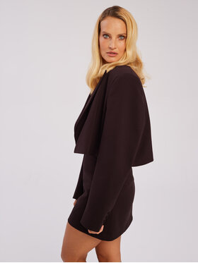 Marlu Marlu Marynarka krótka Brązowy Classic Fit