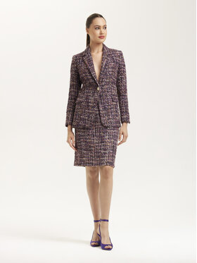 KMX KMX Fashion Marynarka 106460024 Fioletowy Fitted Fit