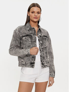 Guess Guess Джинсова куртка Clarette W4RN62 D56B3 Сірий Regular Fit