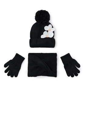 Mayoral Mayoral Set Mütze, Loop-Schal und Handschuhe 10071 Schwarz