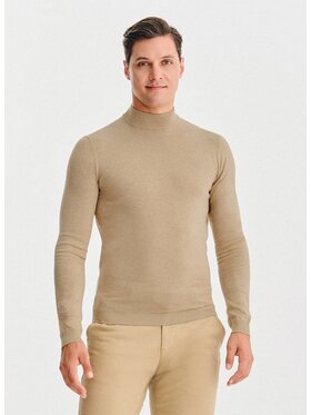 Pako Lorente Pako Lorente Sweter P25WN-2X-028 Beżowy Classic Fit