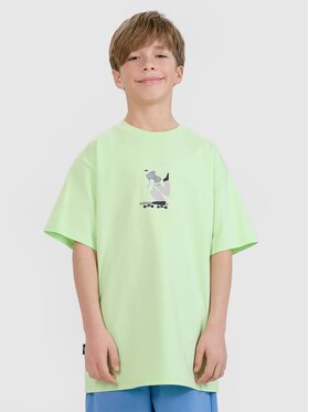 4F 4F T-shirt 4FJRSS25TTSHM2641-45S Verde Oversize