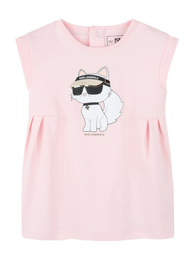Karl Lagerfeld Kids Karl Lagerfeld Kids Každodenné šaty Z30510 M Ružová Regular Fit