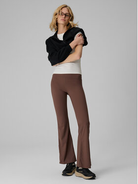 4F 4F Legginsy SPORT OFFICE Brązowy ciemny Slim Fit