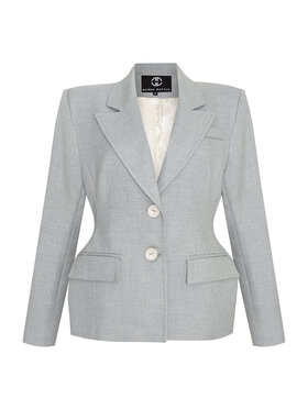 Magda Matyja Magda Matyja Marynarka Chloe Blazer Petite Szary Slim Fit