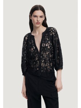 Desigual Desigual Μπλουζάκι BLUS_MUSAS Μαύρο Casual Fit