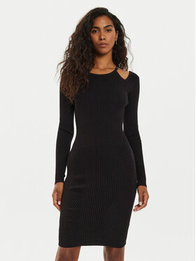 Guess Guess Vestito di maglia Vanessa W4BK24 Z3I22 Nero Regular Fit