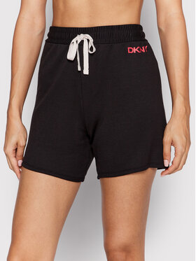 DKNY DKNY Szorty piżamowe YI3522534 Czarny Regular Fit