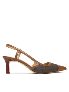 MICHAEL Michael Kors MICHAEL Michael Kors Körömcipők Alora Toe Cao Mid Sling 40R6AOMS1B Barna