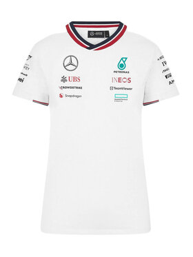 Mercedes AMG Petronas F1 Mercedes AMG Petronas F1 T-Shirt Mercedes AMG Petronas F1 Team 2024 Biały Regular Fit