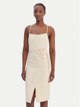 Guess Guess Cocktail obleka W6RK0G KC9O0 Bež Regular Fit