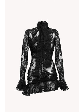 Epuzer Epuzer Sukienka wieczorowa Studio Lace Muse Czarny Standard Fit