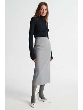 MARI PRETI MARI PRETI Spódnica ołówkowa SELENE Szary Slim Fit