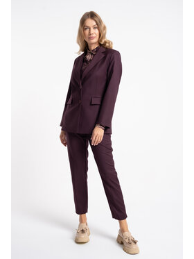 CLICK CLICK Marynarka 70-998 Fioletowy Regular Fit