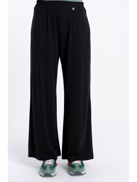 CLICK CLICK Kalhoty z materiálu 30-451 Černá Wide Fit