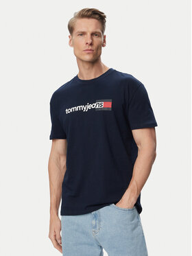 Tommy Jeans Tommy Jeans Marškinėliai Entry Dna DM0DM23406 Tamsiai mėlyna Regular Fit