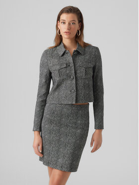 Vero Moda Vero Moda Švarkas 10294371 Pilka Cropped Fit