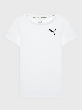 Puma Puma T-Shirt Active Small Logo 586980 Biały Regular Fit